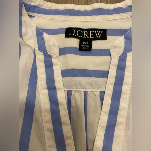 J. Crew Tiered cotton poplin mini dress in Barrie stripe- XXS - Picture 7 of 16